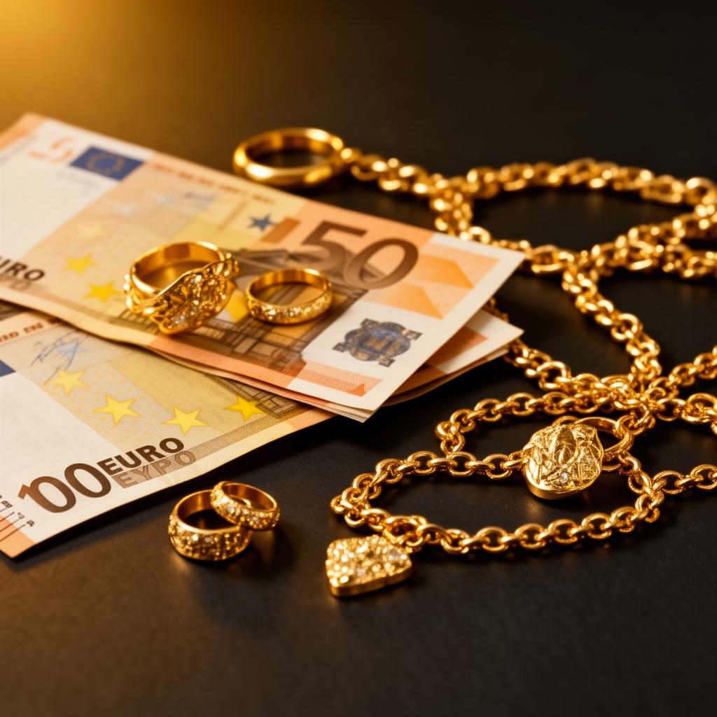 Contante uitbetaling bij goud verkopen